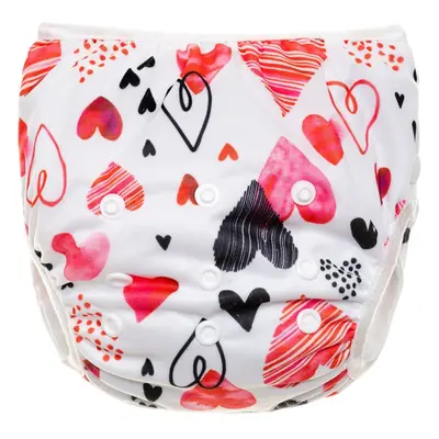 T-TOMI Diaper Swimwear Hearts pratelné plenkové plavky 5-12 kg 1 ks