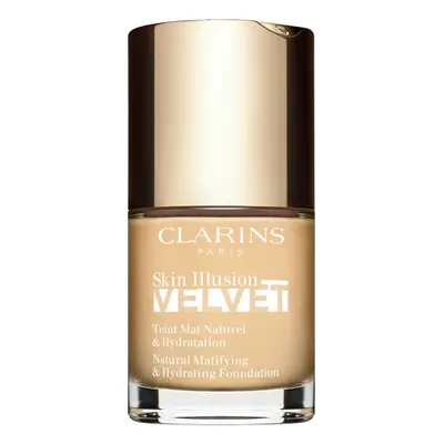 Clarins Skin Illusion Velvet tekutý make-up s matným finišem s vyživujícím účinkem odstín 100,5W