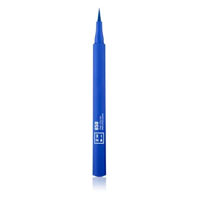 3INA The Color Pen Eyeliner oční linky ve fixu odstín 850 - Blue 1 ml