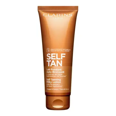 Clarins Self Tan Milky Lotion samoopalovací mléko na tělo a obličej 125 ml