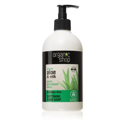 Organic Shop Organic Aloe & Milk pečující tekuté mýdlo na ruce 500 ml