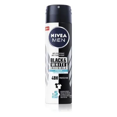 NIVEA MEN Invisible Black & White sprej antiperspirant pro muže Fresh 150 ml