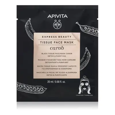 Apivita Express Beauty Carob plátýnková maska s detoxikačním účinkem 20 ml