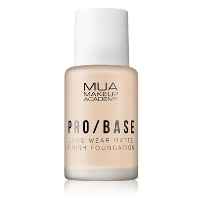 MUA Makeup Academy PRO/BASE dlouhotrvající matující make-up odstín #102 30 ml