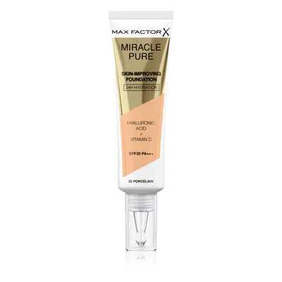 Max Factor Miracle Pure Skin dlouhotrvající make-up SPF 30 odstín 30 Porcelain 30 ml