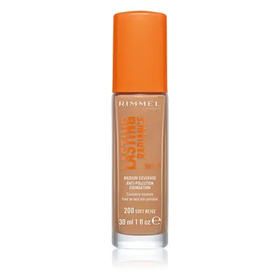 Rimmel Lasting Radiance rozjasňující make-up SPF 25 odstín 200 Soft Beige 30 ml