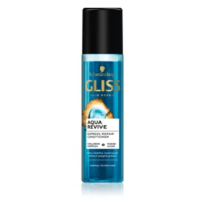 Schwarzkopf Gliss Aqua Revive bezoplachový kondicionér ve spreji pro normální až suché vlasy 200