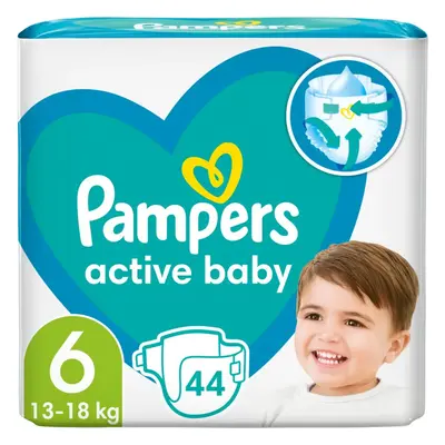 Pampers Active Baby Size 6 jednorázové pleny 13-18 kg 44 ks