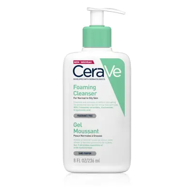 CeraVe Cleansers čisticí pěnivý gel pro normální až mastnou pleť 236 ml