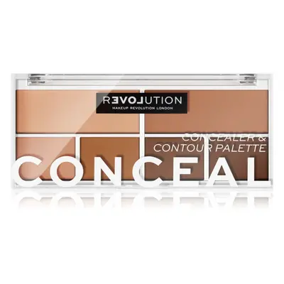 Revolution Relove Conceal Me paleta korektorů odstín Medium 2,8 g