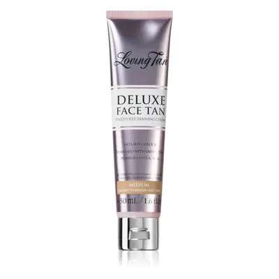 Loving Tan Deluxe Face Tan samoopalovací krém na obličej odstín Medium 50 ml