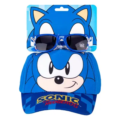 Sonic the Hedgehog Set Cap & Sunglasses sada pro děti 3+ years Size 53 cm 2 ks