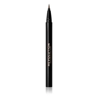 Makeup Revolution Hair Stroke Brow Pen fix na obočí odstín Medium Brown 0,5 ml