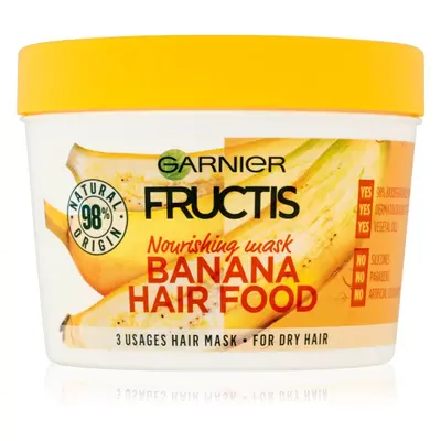 Garnier Fructis Banana Hair Food vyživující maska pro suché vlasy 390 ml