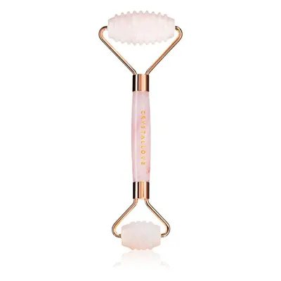 Crystallove Rose Quartz 3D Teeth Roller masážní váleček na obličej 1 ks