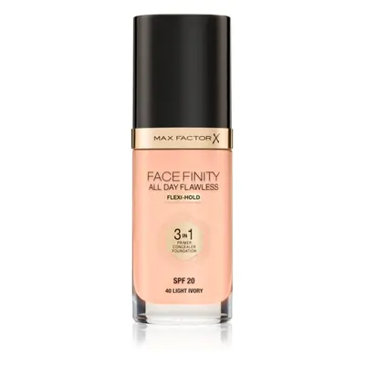 Max Factor Facefinity All Day Flawless dlouhotrvající make-up SPF 20 odstín 40 Light Ivory 30 ml