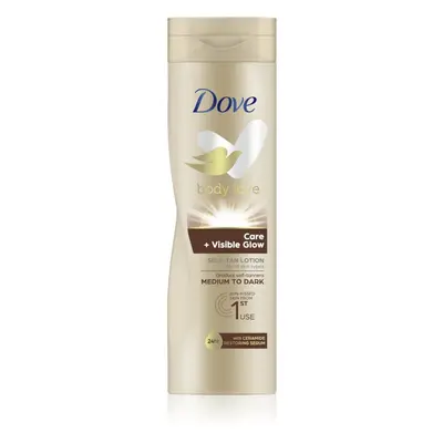 Dove Body Love samoopalovací mléko na tělo odstín Medium To Dark 250 ml