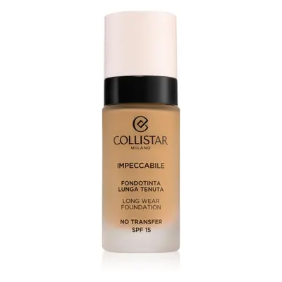 Collistar Impeccabile Long Wear Foundation dlouhotrvající make-up SPF 15 4G Golden Sand 30 ml