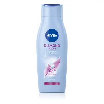 Nivea Diamond Gloss pečující šampon pro unavené vlasy bez lesku 400 ml