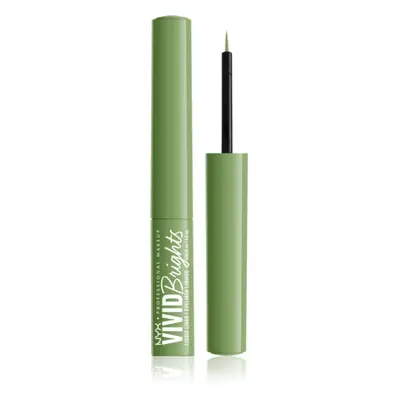 NYX Professional Makeup Vivid Brights tekuté oční linky odstín 02 Ghosted Green 2 ml