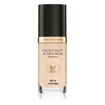 Max Factor Facefinity All Day Flawless dlouhotrvající make-up SPF 20 odstín 32 Light Beige 30 ml