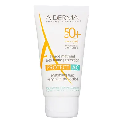 A-Derma Protect AC zmatňující pleťový fluid SPF 50+ 40 ml