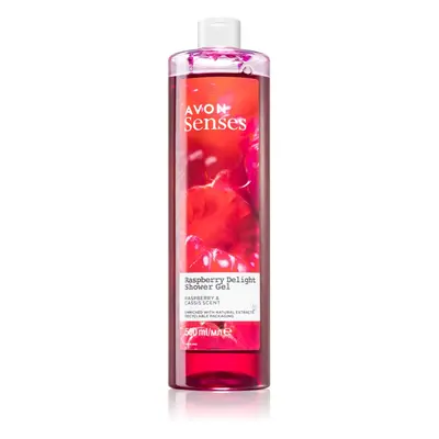 Avon Senses Raspberry Delight pečující sprchový gel 500 ml