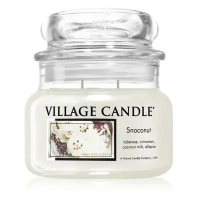 Village Candle Snoconut vonná svíčka (Glass Lid) 262 g