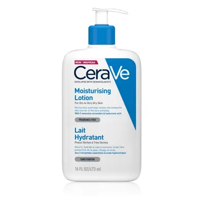 CeraVe Moisturizers Lotion hydratační mléko na tělo a obličej pro suchou až velmi suchou pokožku