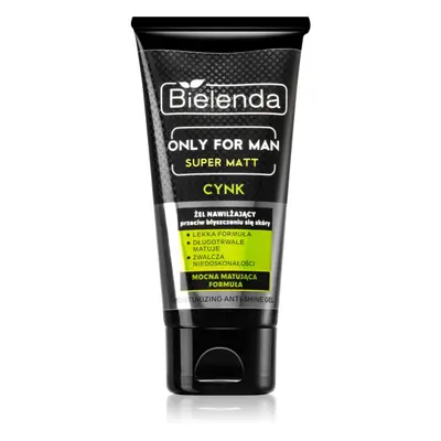 Bielenda Only for Men Super Mat hydratační gel proti lesknutí pleti a rozšířeným pórům 50 ml