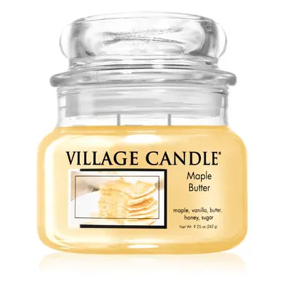 Village Candle Maple Butter vonná svíčka (Glass Lid) 262 g