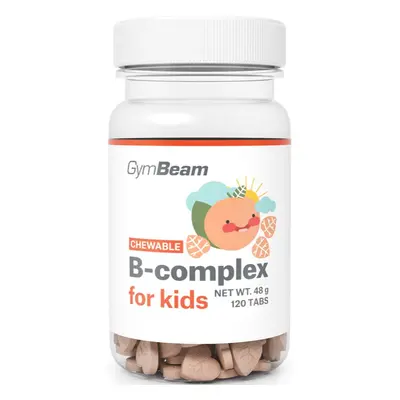 GymBeam B-Complex for Kids komplex vitamínu B pro děti příchuť Apricot 120 tbl