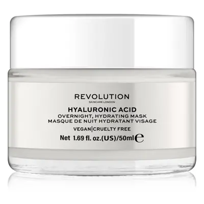 Revolution Skincare Hyaluronic Acid noční hydratační maska na obličej 50 ml