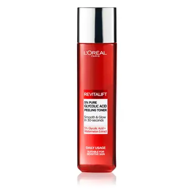 L’Oréal Paris Revitalift Glycolic peeling toner exfoliační čisticí tonikum 180 ml