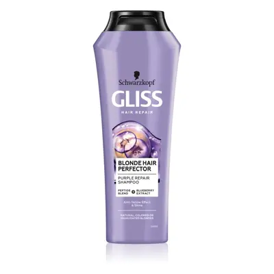 Schwarzkopf Gliss Blonde Hair Perfector vlasový šampon neutralizující žluté tóny 250 ml