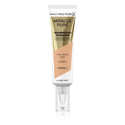 Max Factor Miracle Pure Skin dlouhotrvající make-up SPF 30 odstín 40 Light Ivory 30 ml