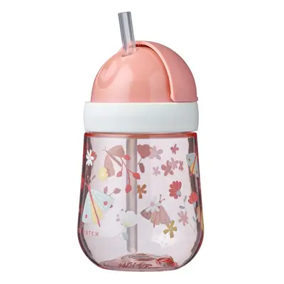 Little Dutch Straw Cup Flowers & Butterflies hrnek s brčkem 9m+ 300 ml