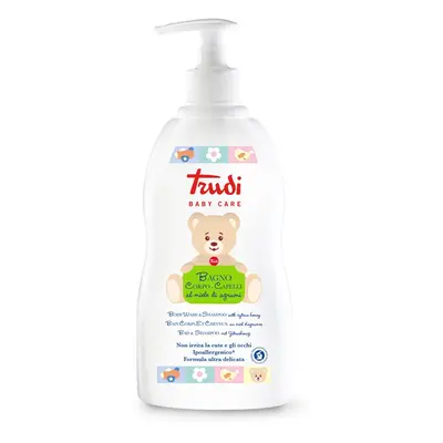 Trudi Baby Care dětské koupelové mléko a šampon s medem z citrusů 500 ml