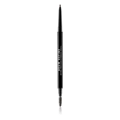 MUA Makeup Academy Brow Define precizní tužka na obočí s kartáčkem odstín Mid Brown 0,3 g