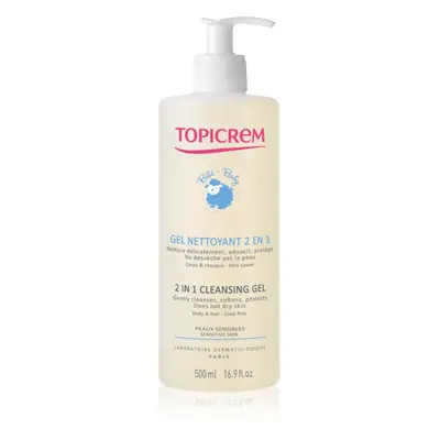 Topicrem BABY My 1st Cleansing Gel 2in1 mycí gel na tělo a vlasy pro děti od narození 500 ml