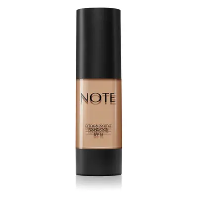 Note Cosmetique Detox & Protect tekutý make-up s matným finišem SPF 15 odstín 120 Soft Sand 30 m