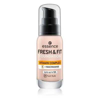 Essence Fresh & Fit tekutý make-up odstín 20 Fresh Nude 30 ml