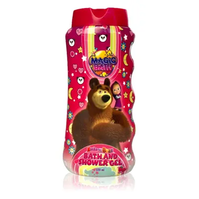 Masha & The Bear Magic Bath Bath & Shower Gel sprchový a koupelový gel pro děti 500 ml