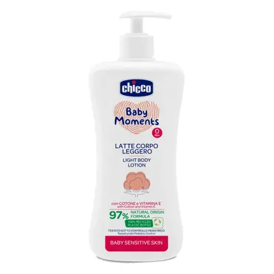 Chicco Baby Moments Sensitive jemné tělové mléko 500 ml