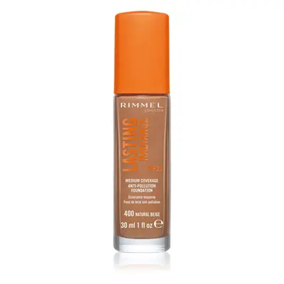 Rimmel Lasting Radiance rozjasňující make-up SPF 25 odstín 400 Natural Beige 30 ml