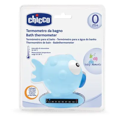 Chicco Baby Moments teploměr do koupele Blue 1 ks