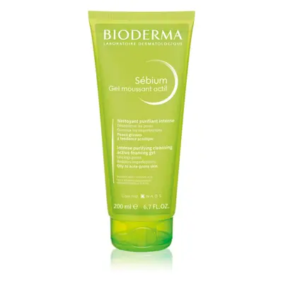 Bioderma Sébium Gel Moussant Actif hloubkově čisticí gel pro mastnou a problematickou pleť 200 m