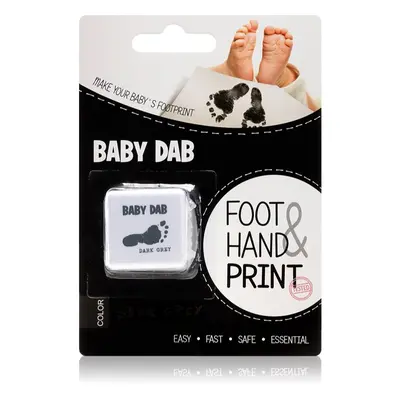 Baby Dab Foot & Hand Print Grey barva na dětské otisky 1 ks