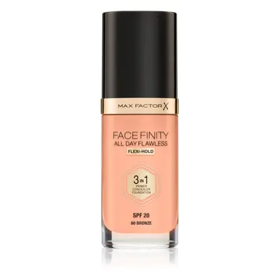 Max Factor Facefinity All Day Flawless dlouhotrvající make-up SPF 20 odstín 80 Bronze/ C80 Bronz