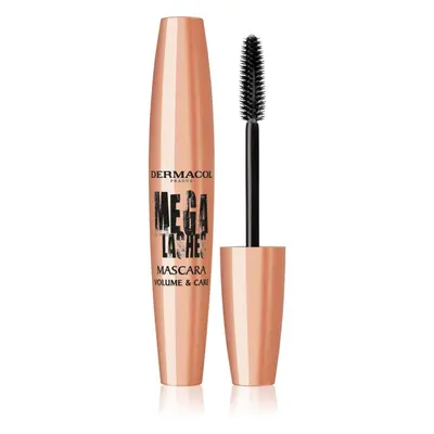 Dermacol Mega Lashes Volume & Care řasenka pro extrémní objem a intenzivní černou barvu 11,5 ml